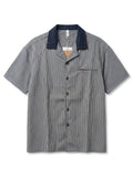 Men’s Short Sleeve Shirt – Relaxed Fit – Gingham – Black & White