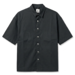 Short Sleeve Utility Shirt – Snap Button Casual Overshirt with Dual Chest Pockets