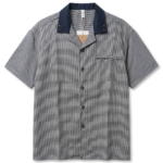 Men's short sleeve gingham shirt featuring a contrast collar, relaxed fit, and lightweight breathable fabric. A versatile everyday essential for casual and smart-casual wear.